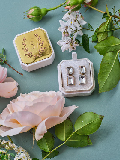 Camellia Ring + Earring Box Bundle