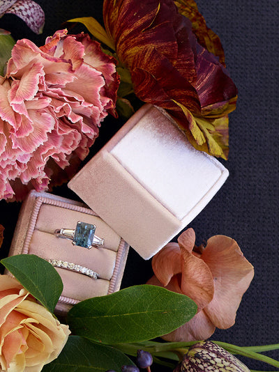 milennial pink blush mauve ring box gift idea