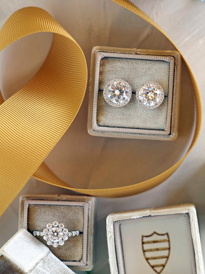vintage tan velvet wedding ring box gift idea