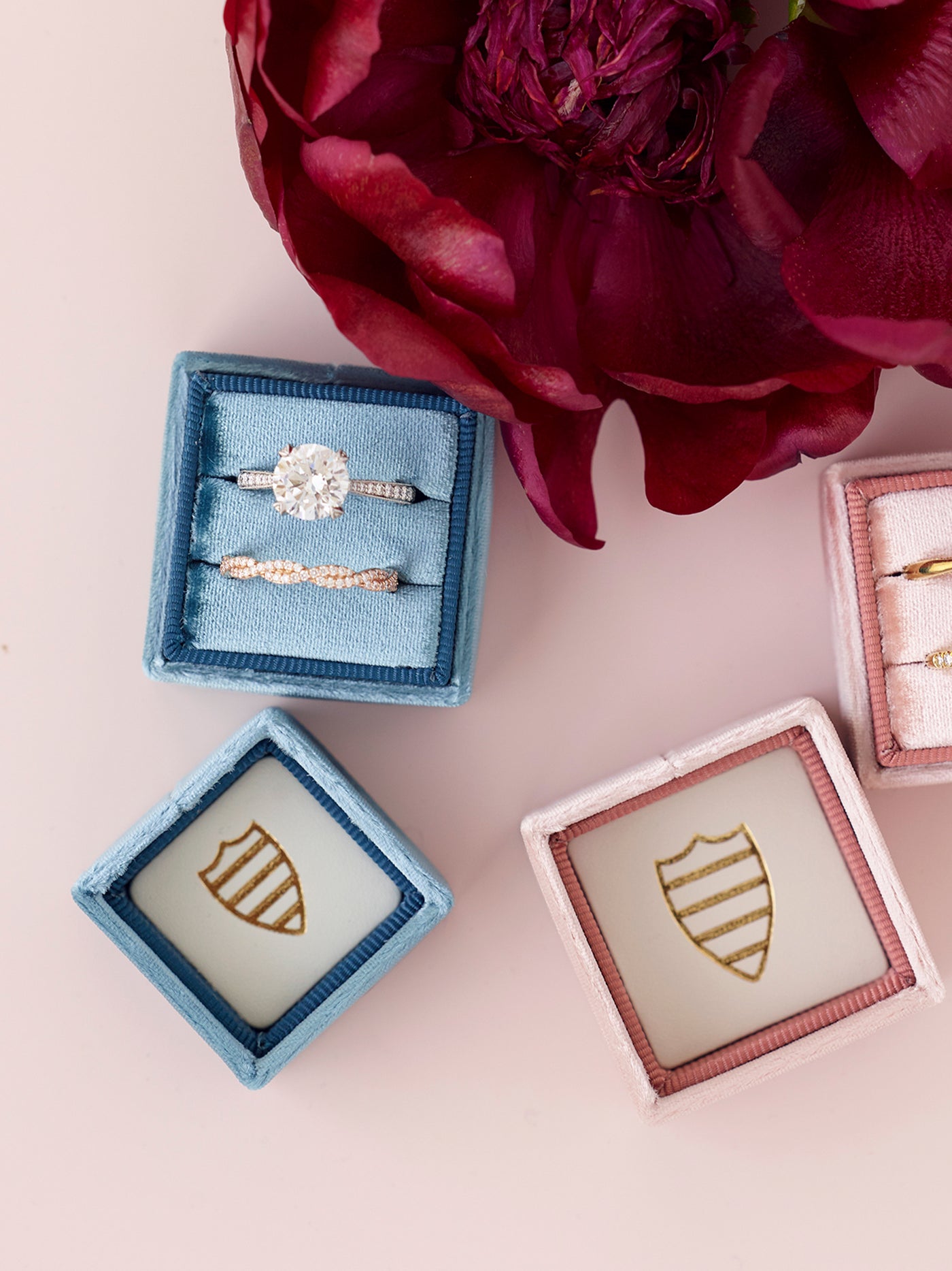 jade velvet wedding ring box engagement gift idea