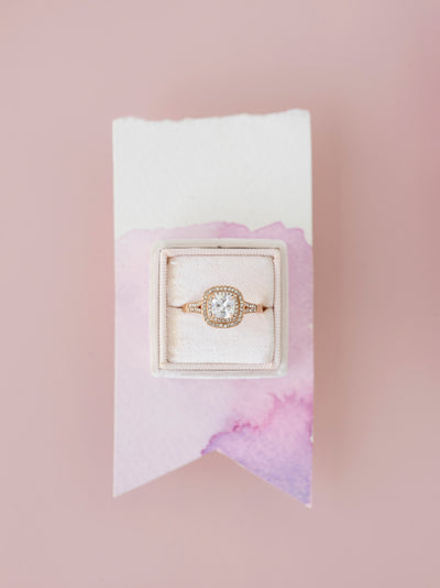 wedding gift blush ring box for weddings
